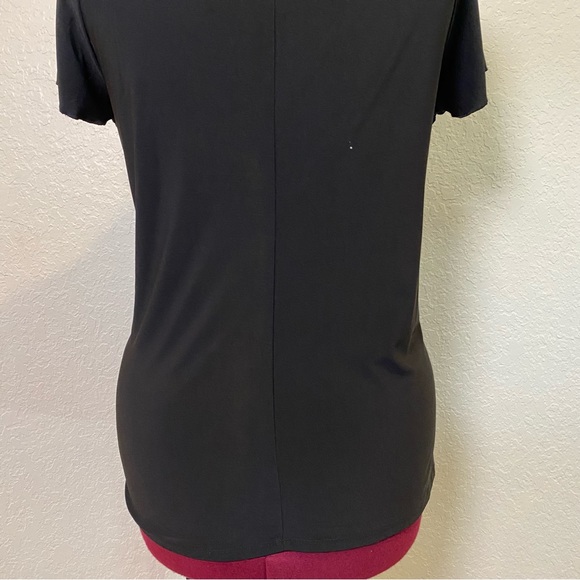 Susie in The City | Black and White Leopard Blouse with Black Cover up 2X 📓 - Picture 11 of 12